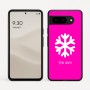 כיסוי בעיצוב אישי עם השם שלך לדגם - Google Pixel 9 5G בעיצוב שלג