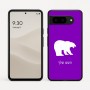 כיסוי בעיצוב אישי עם השם שלך לדגם - Google Pixel 9 5G בעיצוב דוב