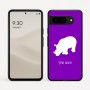 כיסוי בעיצוב אישי עם השם שלך לדגם - Google Pixel 9 5G בעיצוב קרנף