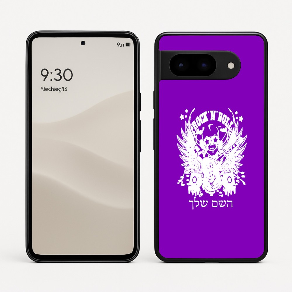 כיסוי בעיצוב אישי עם השם שלך לדגם - Google Pixel 9 5G בעיצוב רוקנרול