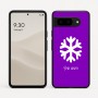 כיסוי בעיצוב אישי עם השם שלך לדגם - Google Pixel 9 5G בעיצוב שלג