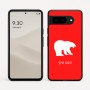 כיסוי בעיצוב אישי עם השם שלך לדגם - Google Pixel 9 5G בעיצוב דוב