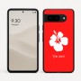 כיסוי בעיצוב אישי עם השם שלך לדגם - Google Pixel 9 5G בעיצוב פרח היביסקוס