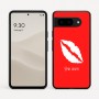 כיסוי בעיצוב אישי עם השם שלך לדגם - Google Pixel 9 5G בעיצוב שפתיים - נשיקה