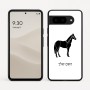 כיסוי בעיצוב אישי עם השם שלך לדגם - Google Pixel 9 5G בעיצוב סוס