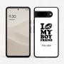 כיסוי בעיצוב אישי עם השם שלך לדגם - Google Pixel 9 5G בעיצוב נשקי את חבר שלי