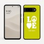 כיסוי בעיצוב אישי עם השם שלך לדגם - Google Pixel 9 5G בעיצוב אהבה