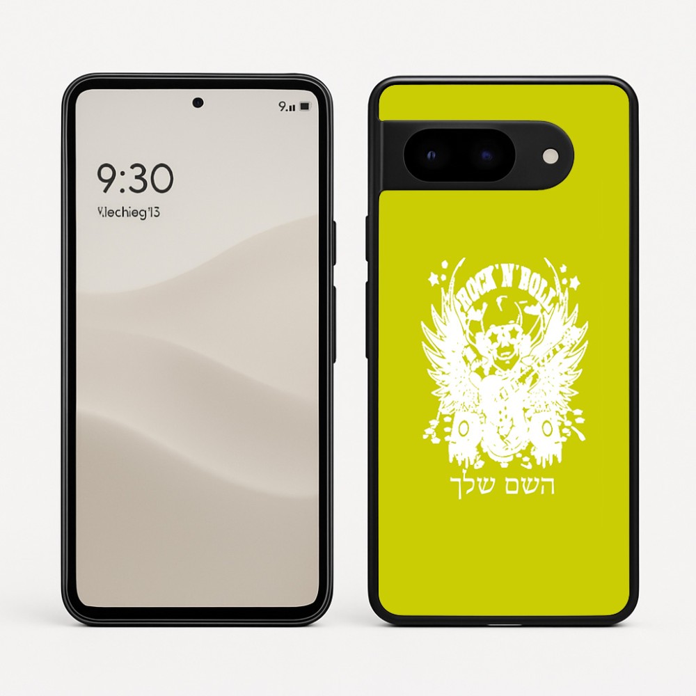 כיסוי בעיצוב אישי עם השם שלך לדגם - Google Pixel 9 5G בעיצוב רוקנרול