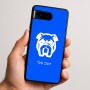 כיסוי בעיצוב אישי עם השם שלך לדגם - Google Pixel 9 5G בעיצוב פרצוף בולדוג