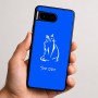 כיסוי בעיצוב אישי עם השם שלך לדגם - Google Pixel 9 5G בעיצוב חתול