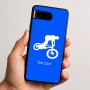 כיסוי בעיצוב אישי עם השם שלך לדגם - Google Pixel 9 5G בעיצוב רוכב אופניים