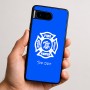 כיסוי בעיצוב אישי עם השם שלך לדגם - Google Pixel 9 5G בעיצוב כבאי - תגית