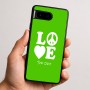 כיסוי בעיצוב אישי עם השם שלך לדגם - Google Pixel 9 5G בעיצוב אהבה