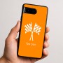 כיסוי בעיצוב אישי עם השם שלך לדגם - Google Pixel 9 5G בעיצוב דגל המירוץ