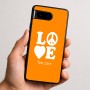 כיסוי בעיצוב אישי עם השם שלך לדגם - Google Pixel 9 5G בעיצוב אהבה