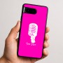 כיסוי בעיצוב אישי עם השם שלך לדגם - Google Pixel 9 5G בעיצוב מיקרופון