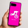 כיסוי בעיצוב אישי עם השם שלך לדגם - Google Pixel 9 5G בעיצוב רוכב אופניים