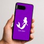 כיסוי בעיצוב אישי עם השם שלך לדגם - Google Pixel 9 5G בעיצוב בתולת ים - אישה
