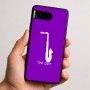 כיסוי בעיצוב אישי עם השם שלך לדגם - Google Pixel 9 5G בעיצוב סקסופון