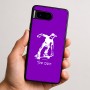 כיסוי בעיצוב אישי עם השם שלך לדגם - Google Pixel 9 5G בעיצוב ילד סקייטבורד