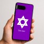 כיסוי בעיצוב אישי עם השם שלך לדגם - Google Pixel 9 5G בעיצוב מגן דוד - מגן דוד - ישראל