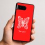 כיסוי בעיצוב אישי עם השם שלך לדגם - Google Pixel 9 5G בעיצוב פרפר