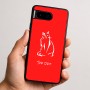 כיסוי בעיצוב אישי עם השם שלך לדגם - Google Pixel 9 5G בעיצוב חתול