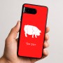 כיסוי בעיצוב אישי עם השם שלך לדגם - Google Pixel 9 5G בעיצוב חזיר