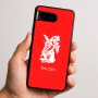 כיסוי בעיצוב אישי עם השם שלך לדגם - Google Pixel 9 5G בעיצוב ארנב מחזיק גזר