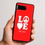 כיסוי בעיצוב אישי עם השם שלך לדגם - Google Pixel 9 5G בעיצוב אהבה