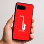 כיסוי בעיצוב אישי עם השם שלך לדגם - Google Pixel 9 5G בעיצוב סקסופון