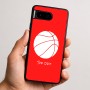 כיסוי בעיצוב אישי עם השם שלך לדגם - Google Pixel 9 5G בעיצוב כדורסל
