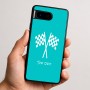 כיסוי בעיצוב אישי עם השם שלך לדגם - Google Pixel 9 5G בעיצוב דגל המירוץ