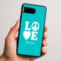 כיסוי בעיצוב אישי עם השם שלך לדגם - Google Pixel 9 5G בעיצוב אהבה