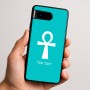 כיסוי בעיצוב אישי עם השם שלך לדגם - Google Pixel 9 5G בעיצוב אנק - מפתח החיים המצרי