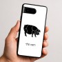 כיסוי בעיצוב אישי עם השם שלך לדגם - Google Pixel 9 5G בעיצוב חזיר