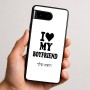 כיסוי בעיצוב אישי עם השם שלך לדגם - Google Pixel 9 5G בעיצוב אוהבת את החבר שלי