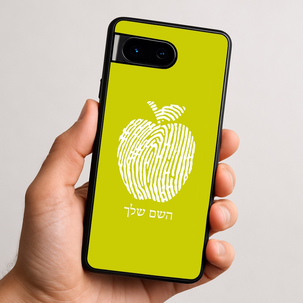 כיסוי בעיצוב אישי עם השם שלך לדגם - Google Pixel 9 5G בעיצוב הדפס תפוח