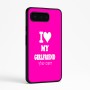 כיסוי בעיצוב אישי עם השם שלך לדגם - Google Pixel 9 Pro 5G בעיצוב אוהב את החברה שלי