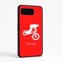כיסוי בעיצוב אישי עם השם שלך לדגם - Google Pixel 9 Pro 5G בעיצוב רוכב אופניים
