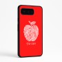 כיסוי בעיצוב אישי עם השם שלך לדגם - Google Pixel 9 Pro 5G בעיצוב הדפס תפוח