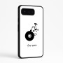 כיסוי בעיצוב אישי עם השם שלך לדגם - Google Pixel 9 Pro 5G בעיצוב תקליטור - אזור מוזיקה