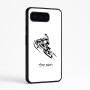 כיסוי בעיצוב אישי עם השם שלך לדגם - Google Pixel 9 Pro 5G בעיצוב אופנוע שלג