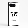 כיסוי בעיצוב אישי עם השם שלך לדגם - Google Pixel 9 Pro 5G בעיצוב מפת העולם