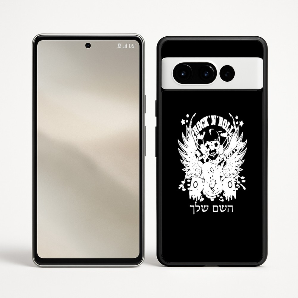 כיסוי בעיצוב אישי עם השם שלך לדגם - Google Pixel 9 Pro 5G בעיצוב רוקנרול