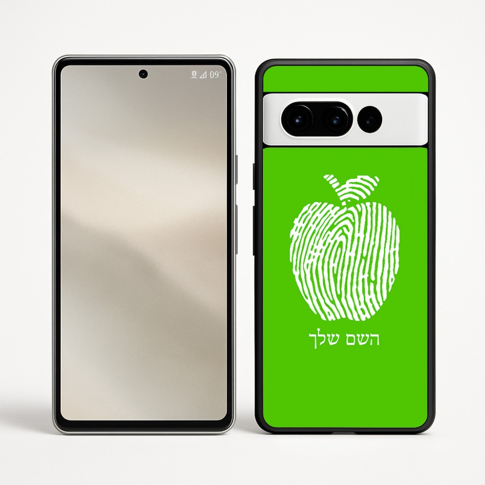 כיסוי בעיצוב אישי עם השם שלך לדגם - Google Pixel 9 Pro 5G בעיצוב הדפס תפוח
