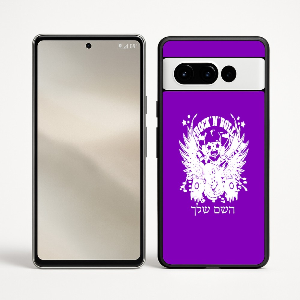 כיסוי בעיצוב אישי עם השם שלך לדגם - Google Pixel 9 Pro 5G בעיצוב רוקנרול