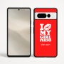 כיסוי בעיצוב אישי עם השם שלך לדגם - Google Pixel 9 Pro 5G בעיצוב לנשק את החברה שלי