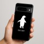 כיסוי בעיצוב אישי עם השם שלך לדגם - Google Pixel 9 Pro 5G בעיצוב פינגווין