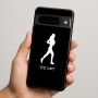 כיסוי בעיצוב אישי עם השם שלך לדגם - Google Pixel 9 Pro 5G בעיצוב רץ רץ אישה